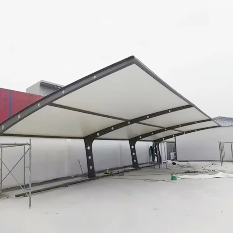 按尺寸定制 梅州膜结构车棚生产厂家 运动场雨棚