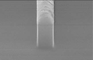 7 µm polyimide feature ..