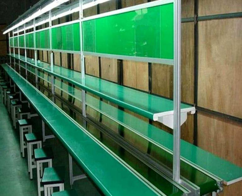 吉宏川 PVC皮带输送流水线 生产链板线 工作台定制