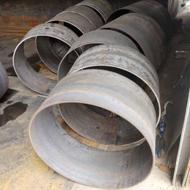 10毫米钢板卷圆焊接加工上海厂家定制中厚钢板滚圆滚圆弧加工