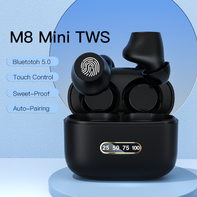 百特尔TWS-M8简约真无线蓝牙耳机MINI智能触摸控制