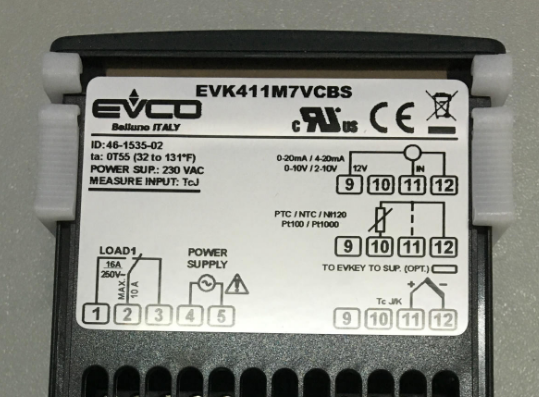 意大利EVCO温控器EVK412P7原装进口