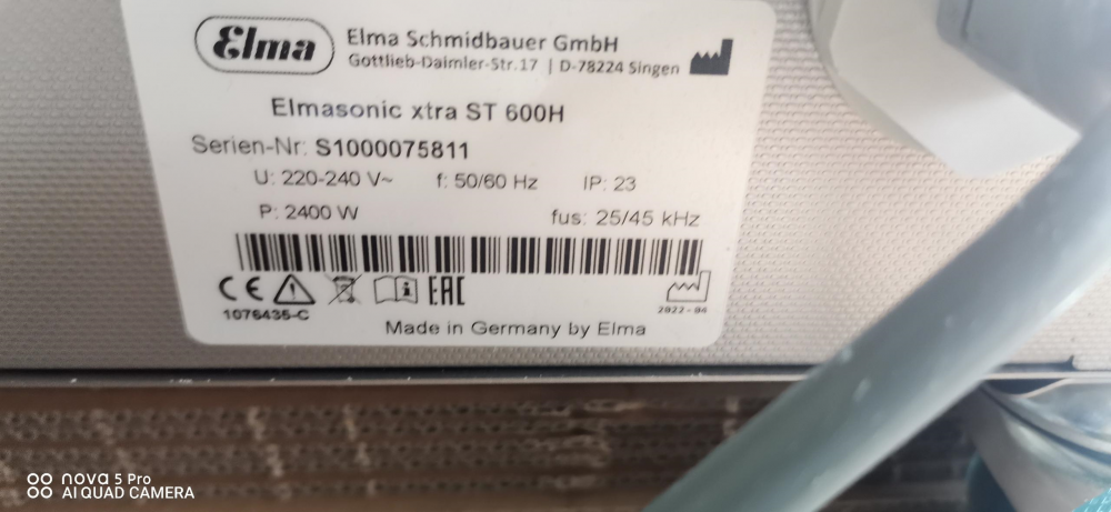 德国Elma超声波清洗设备 P 30H用于医学实验室使用