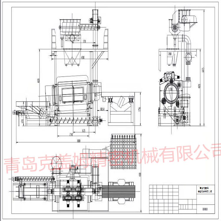 焦作连续滚筒抛丸机 LX系列连续滚筒抛丸机 青岛铸造机械公司