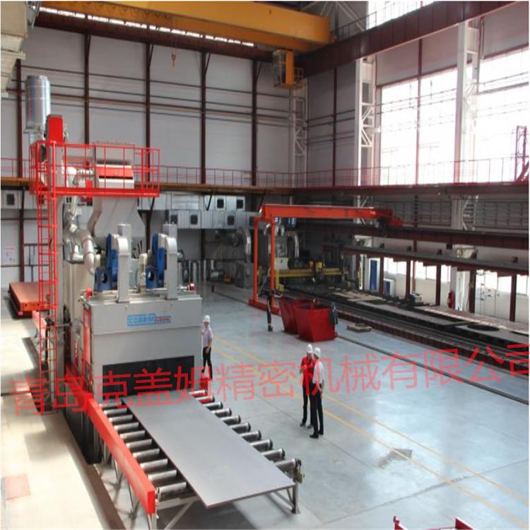 金华钢板预处理线 Q69系列抛丸机 青岛铸造机械公司