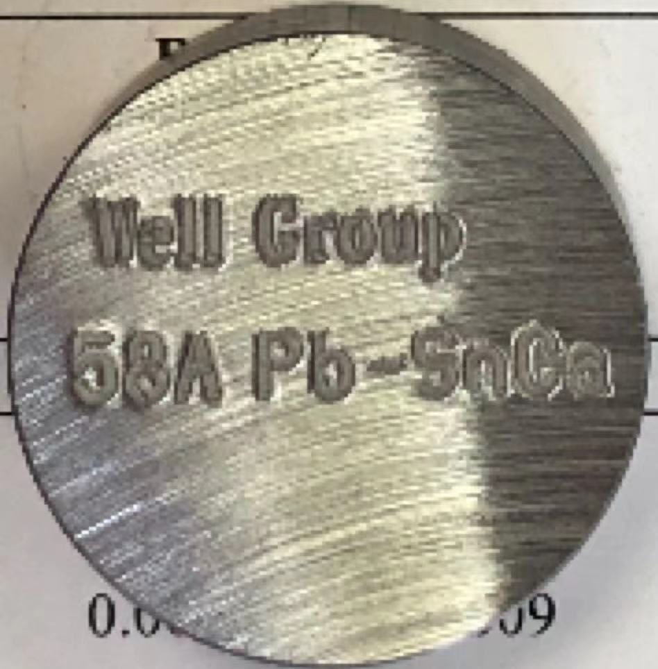 美国加联-	58A Pb-Sn B铅锡合金光谱标样