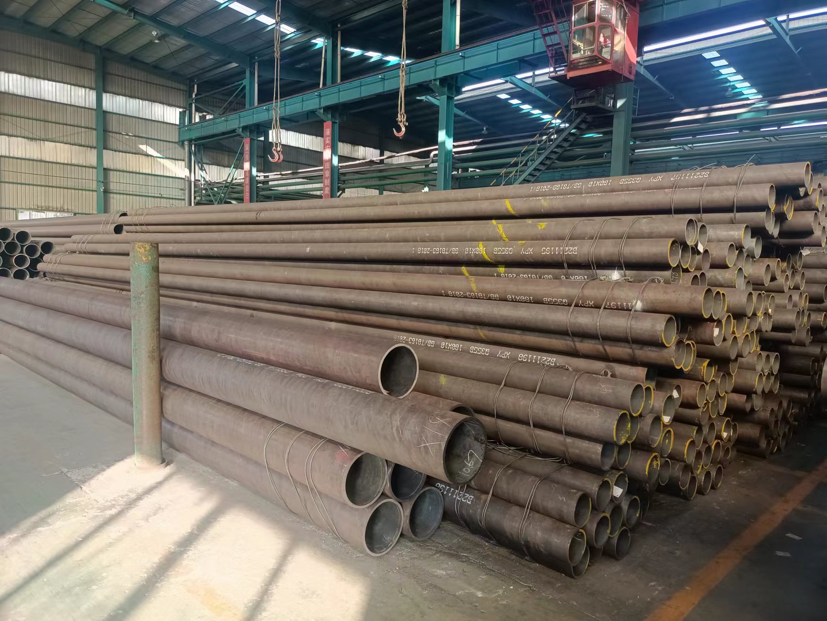 聊城鑫鹏源钢管厂生产直销457*25的20#Q355BQ355C材质无缝钢管