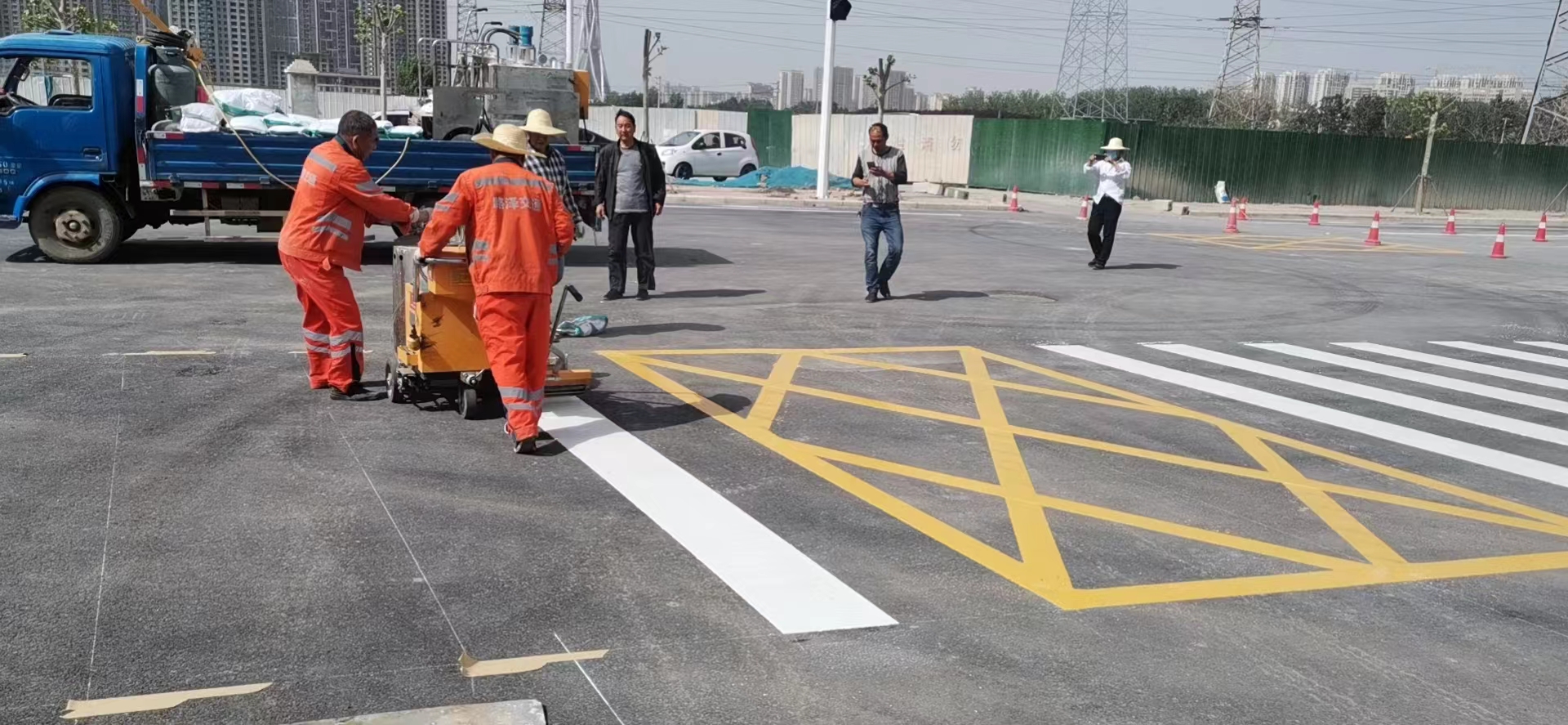 平顶山道路划线