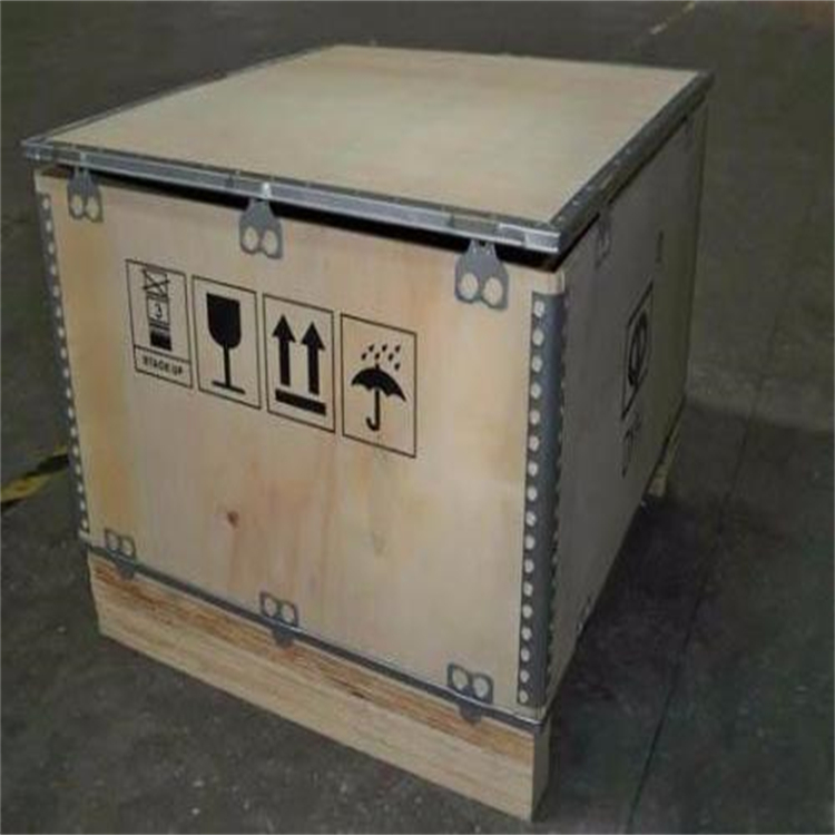 钢带木箱包装箱 上海奉贤区包装木箱钢带 厂家定制
