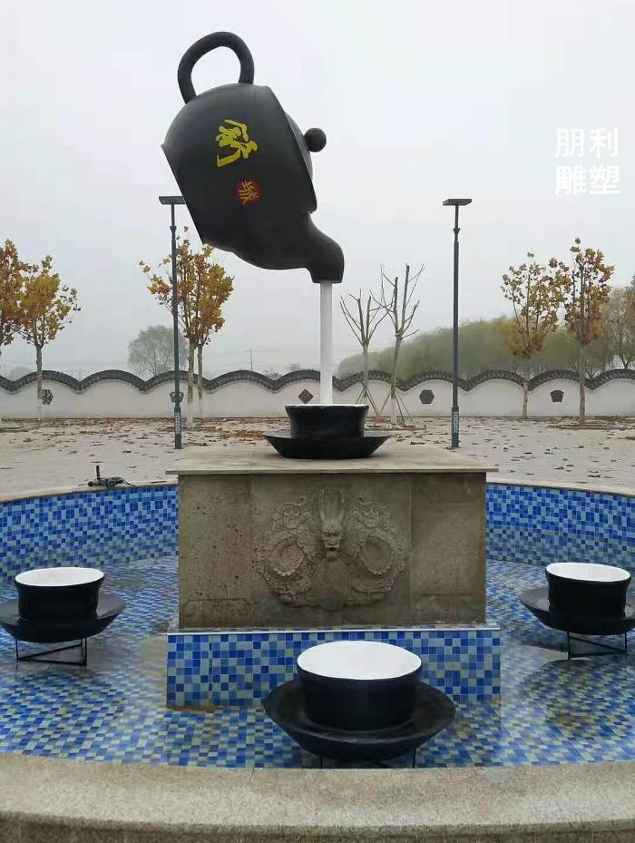钢铸天壶雕塑厂 公园文化 不锈钢悬空天壶雕塑标志