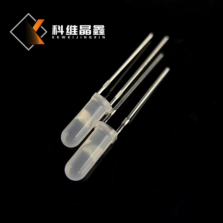上海4*12.5mm高胶体黄发黄 LED发光二极管 深插支架