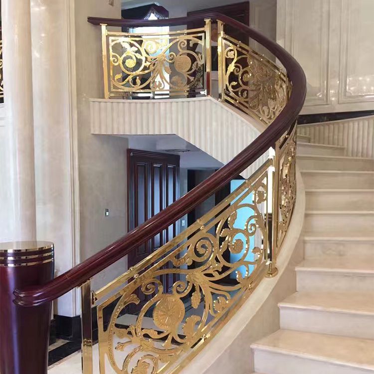 别墅欧式风格设计铜楼梯扶手质量稳定