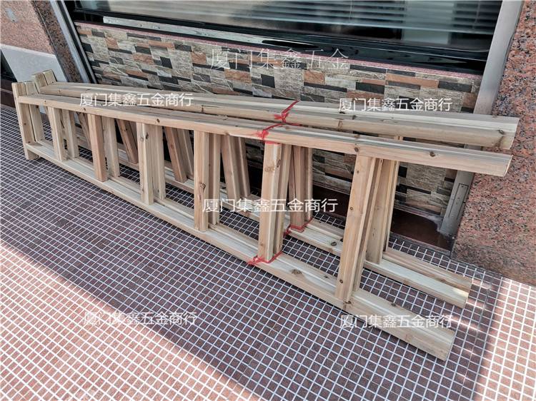 厦门木梯人字梯子 家装修木梯1.5米2米2.5米3米4米折叠结实木梯