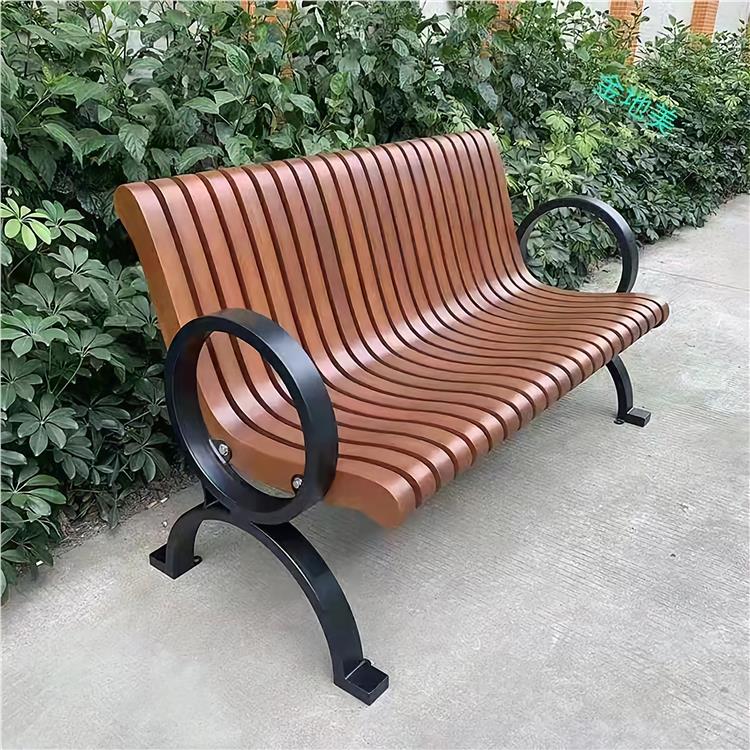 兰州户外园林不锈钢公园椅生产厂家 双人座椅庭院室外广场公园长凳子