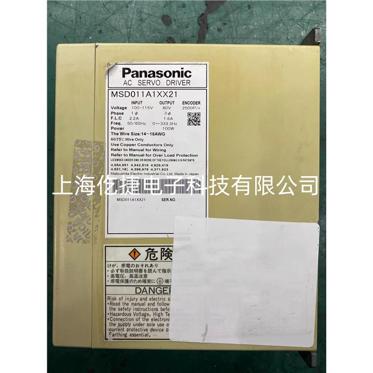 晋城Panasonic松下驱动器故障维修MSD011A1X