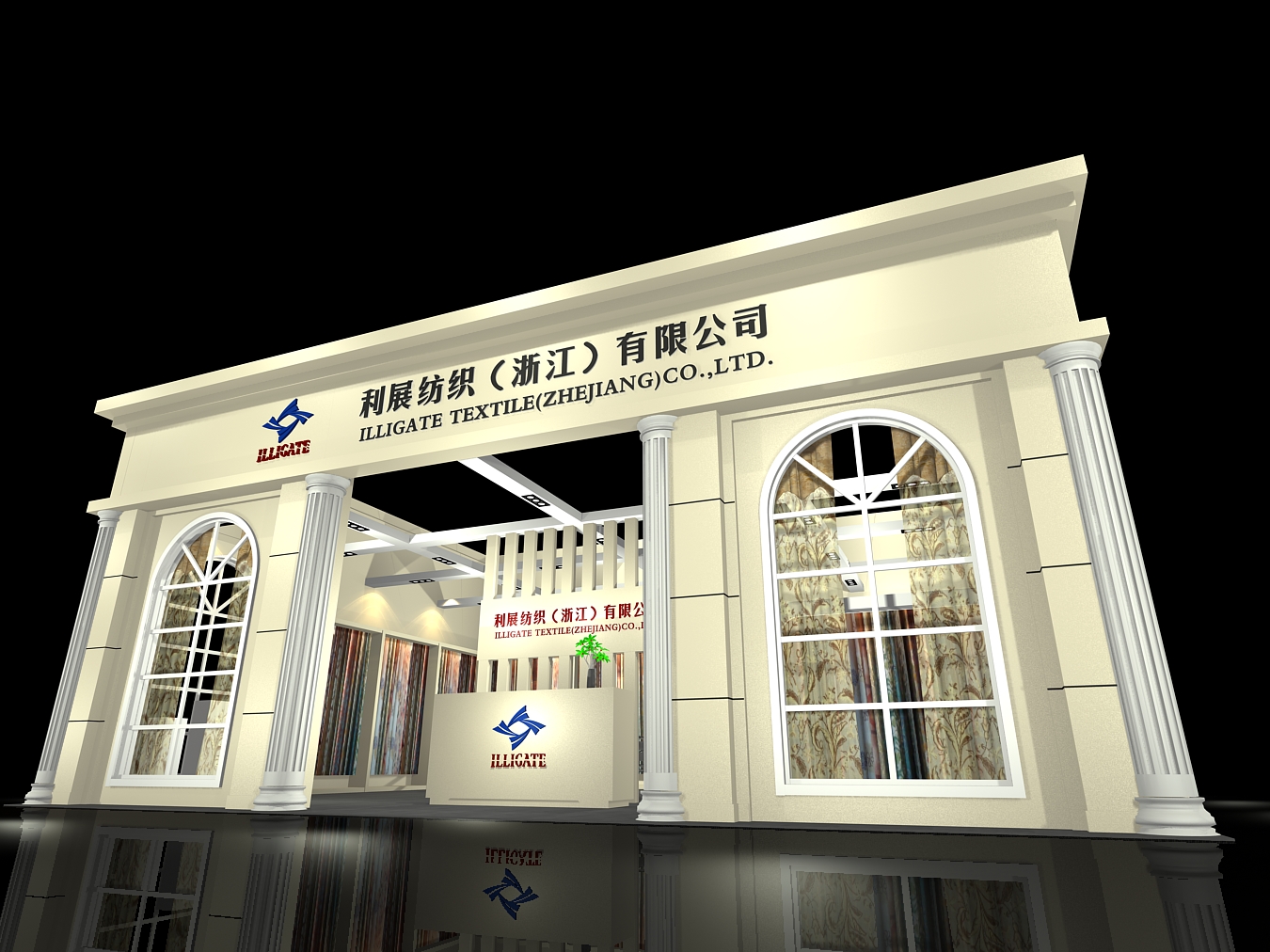 广州照明展展位布置木结构制作工厂