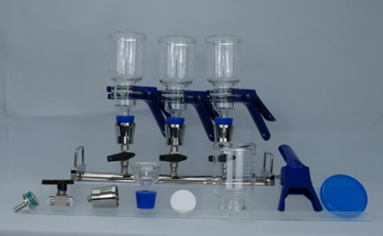 三聯玻璃過濾器/三聯玻璃薄膜過濾器含泵 型號:M380568庫號：M380568