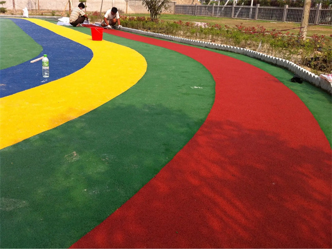 崇川硅pu材料球场设计学校建设新国标塑胶篮球场