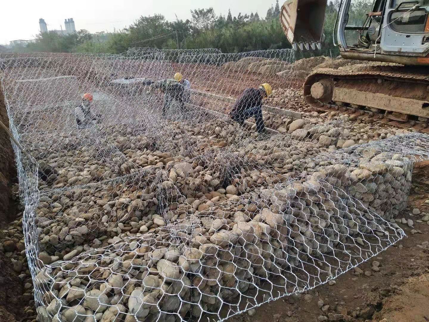 格宾石笼网 镀锌石笼网 堤坡防护铅丝石笼格宾石笼网铅丝石笼网箱