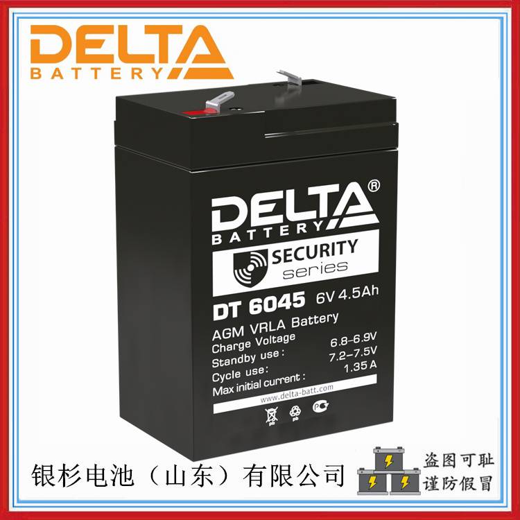 原装俄罗斯DELTA蓄电池DT6045安全系统 应急系统用6V-4.5AH储能铅酸蓄电池