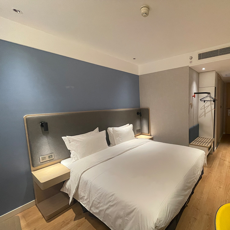 酒店标间双人床靠宾馆家具全套床定制翻新精品民宿公寓设计客房