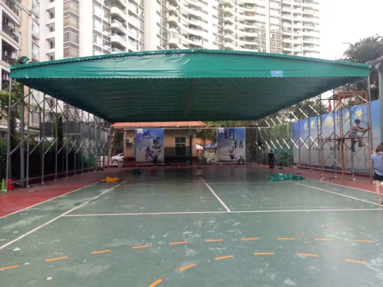 桂盛蓬业仓库篮球场活动帐篷户外汽车遮阳棚