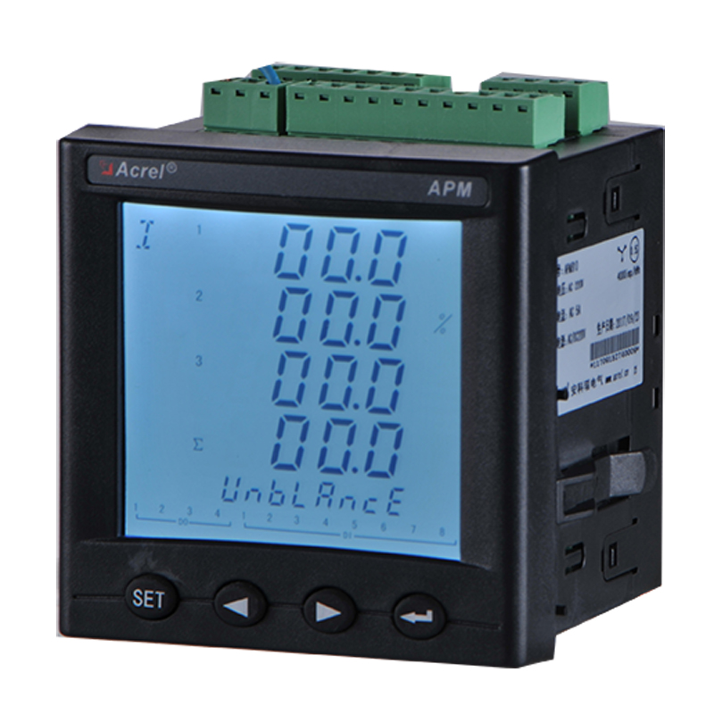 安科瑞APM801/MA84带8AI+4AO全电量型网络电能表电网供电质量监控