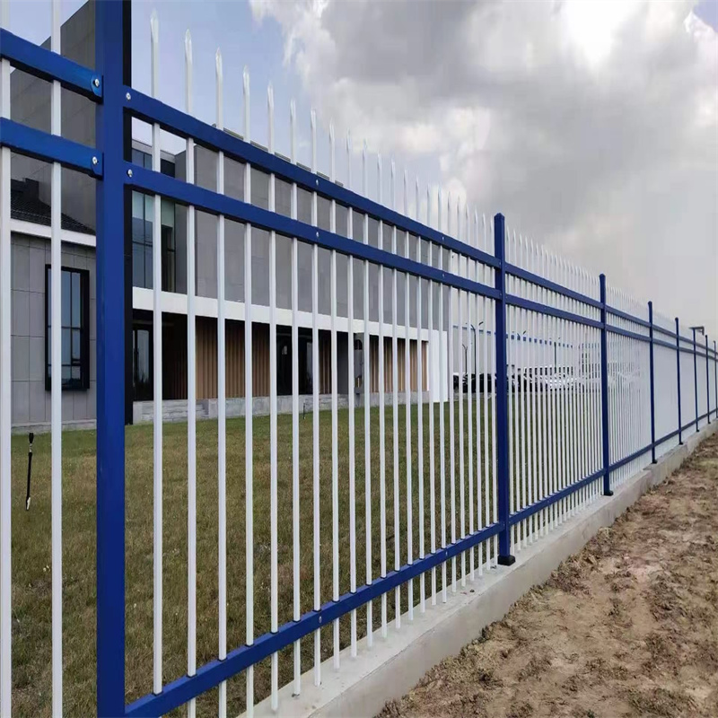 成都围墙栏杆厂家 学校铁围墙栏杆 学校锌钢围墙护栏