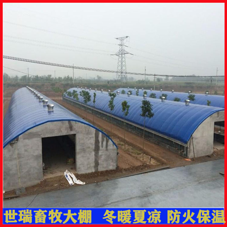 猪舍大棚建造 宁津县世瑞畜牧设备 养猪棚安装设计