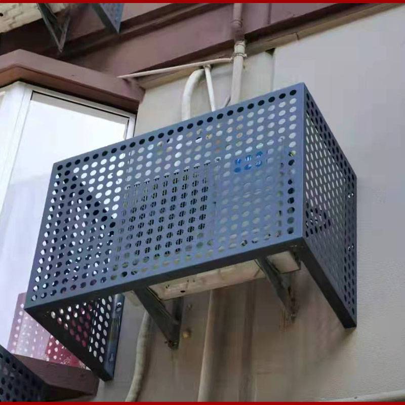 铝单板 冲孔铝合金板 空调外主机防护罩子 机箱防护铝板 海贝