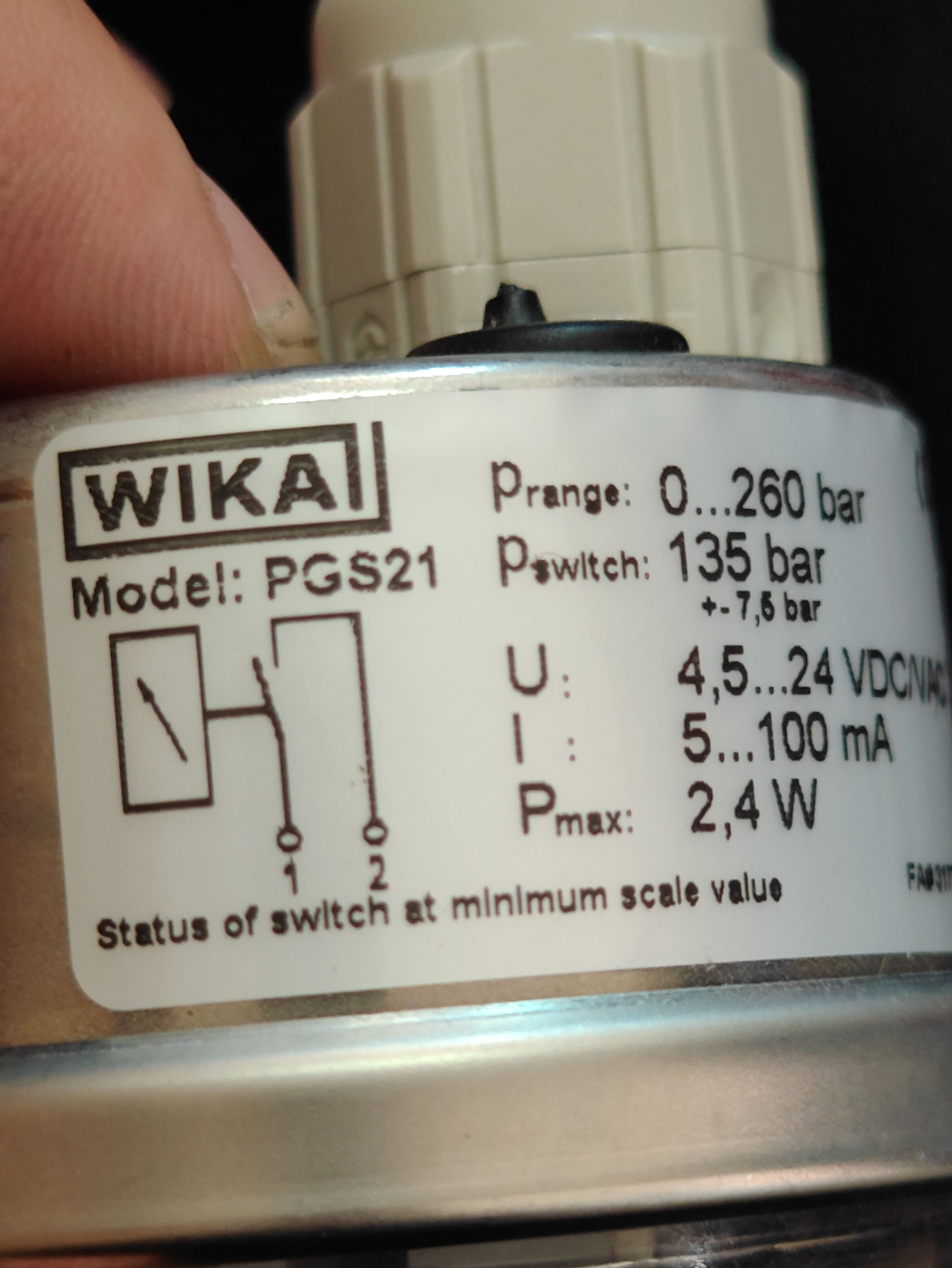 威卡压力表PGS21德国wika