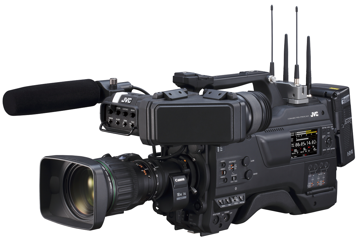 JVC GY-HC900CH HD存储卡摄录一体机2/3型3CMOS传感器 演播室摄像机 肩抗摄录一体机