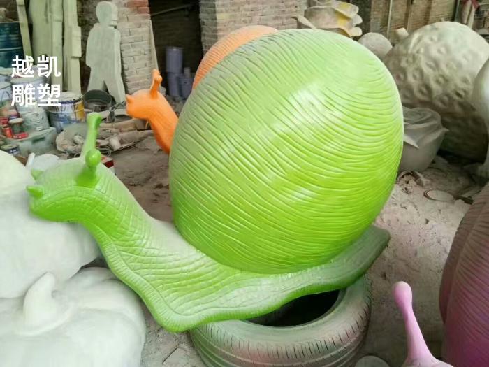 承接蜗牛雕塑装饰 制作艺术蜗牛科定价 园林不锈钢蜗牛雕塑生产商