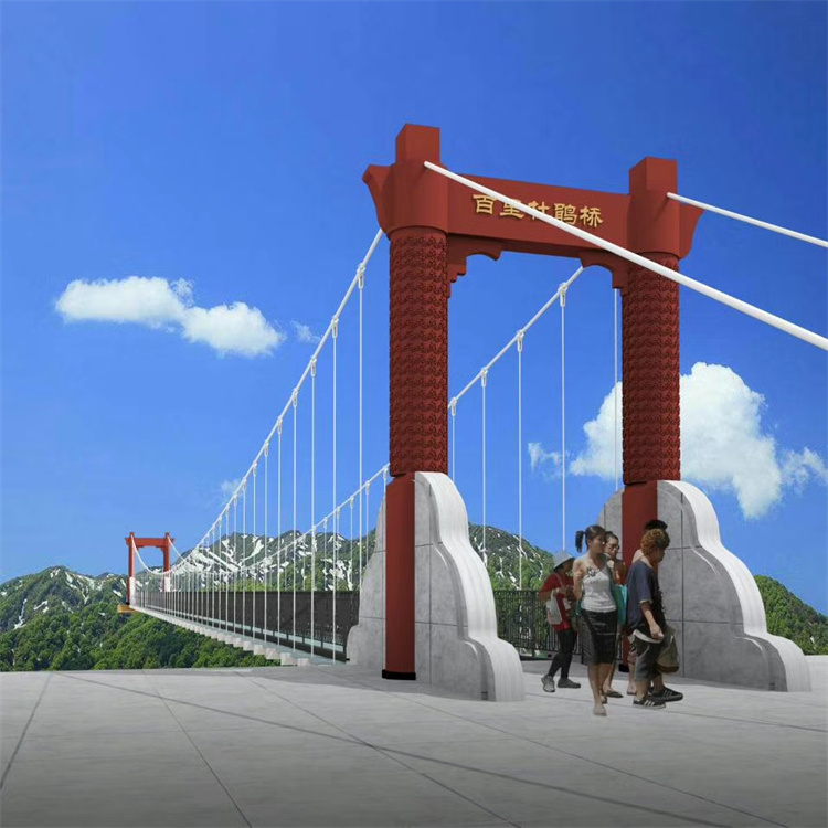 太原景区吊桥施工