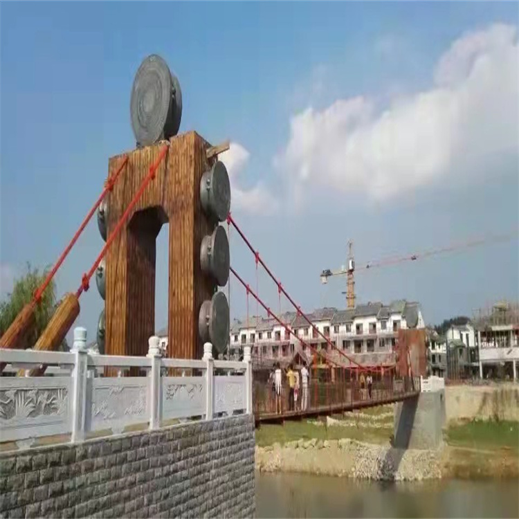 太原景区吊桥施工