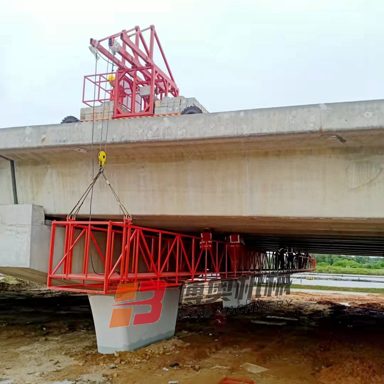 广东桥梁侧面施工吊篮 承载力强 持久耐用 作业距离大