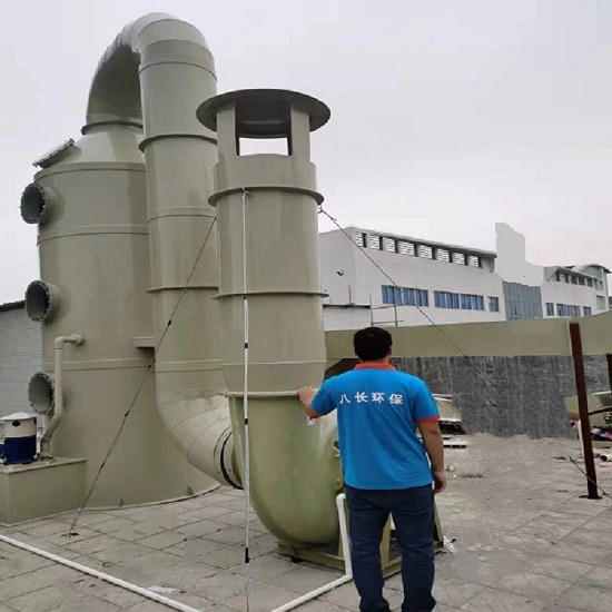 广州从化喷漆房除尘设备喷淋塔生产家