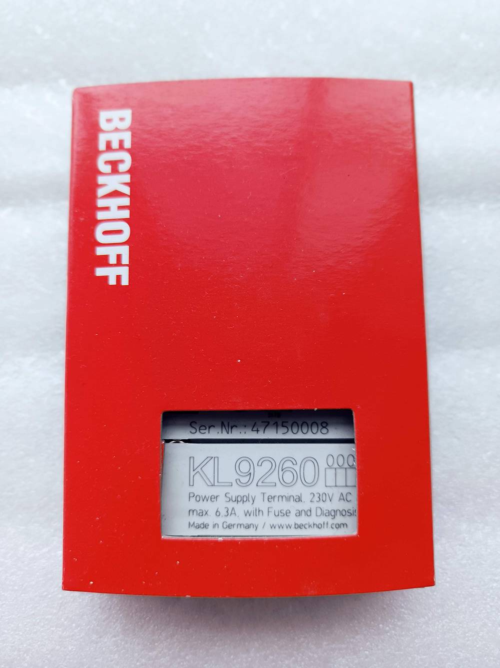 Beckhoff倍福KL9260 电源端子 120…230 V AC 带诊断和保险丝