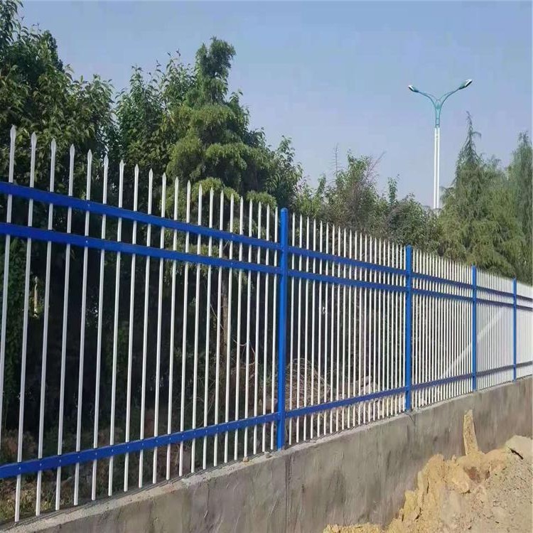锌钢护栏 锌钢建筑物外围围栏墙 厂房围栏墙 道路隔离栅