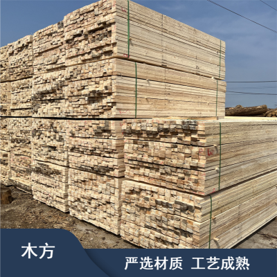 铁杉建筑木方规格 工程施工木楞子 不易变形木板加工生产