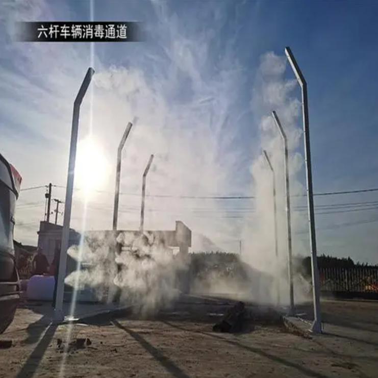 立杆式整车消洗设备 NPD车辆喷雾消毒通道 物流园快速喷雾消毒通道