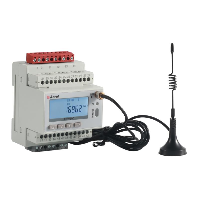 安科瑞ADW300/CK无线计量仪表 用电检测集抄 分项电能计量配电箱
