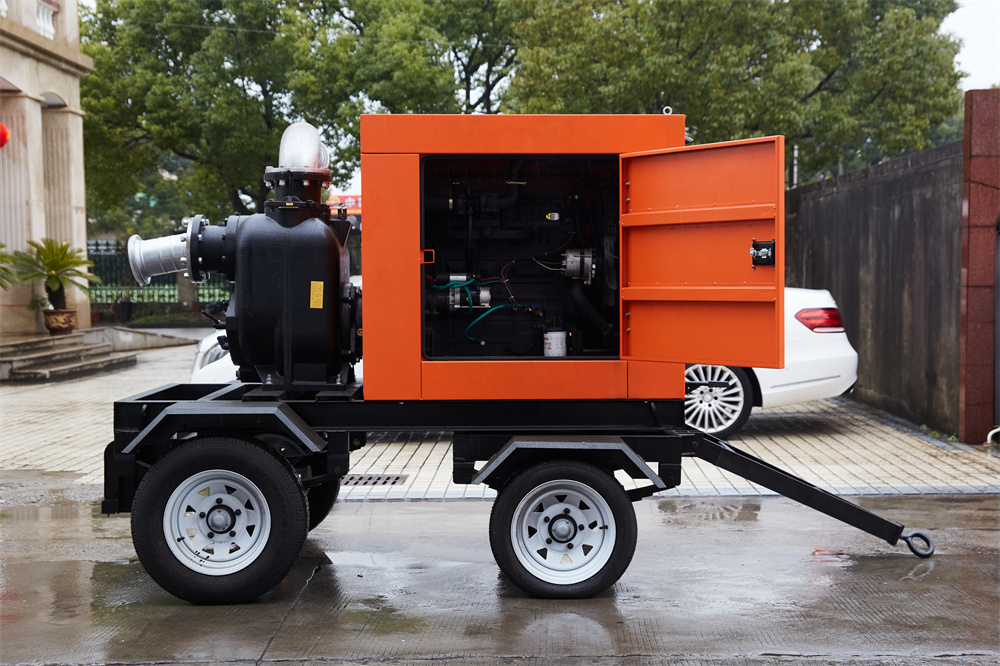 1500立方移动泵车**应急柴油机自吸式泵
