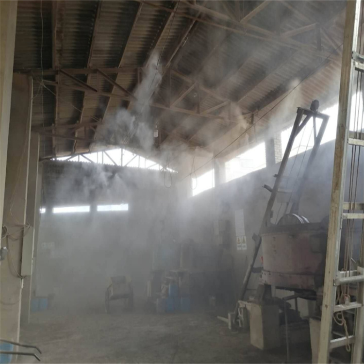 西双版纳商砼站料场喷淋降尘安装厂家 高压雾森降尘系统
