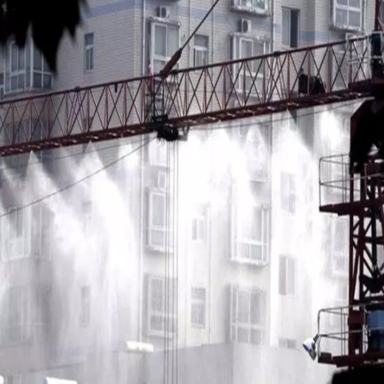 曲靖工地塔吊自动喷淋设备 360度喷雾降尘