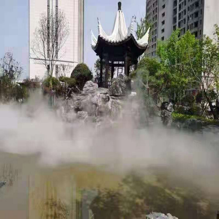 南京人工造雾设备 花园喷雾系统 增湿除尘功能好