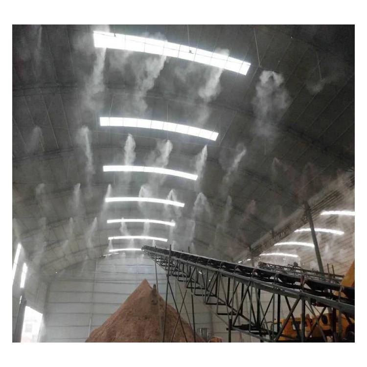 银川双流体喷雾系统 料棚干雾降尘设备 机动灵活