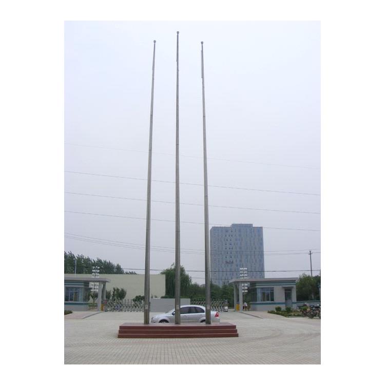 宁波三节式旗杆安装