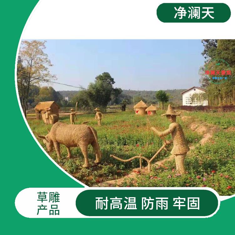 稻草動物 大型谷子動物產品 強度高 造型多變 提供設計圖參考