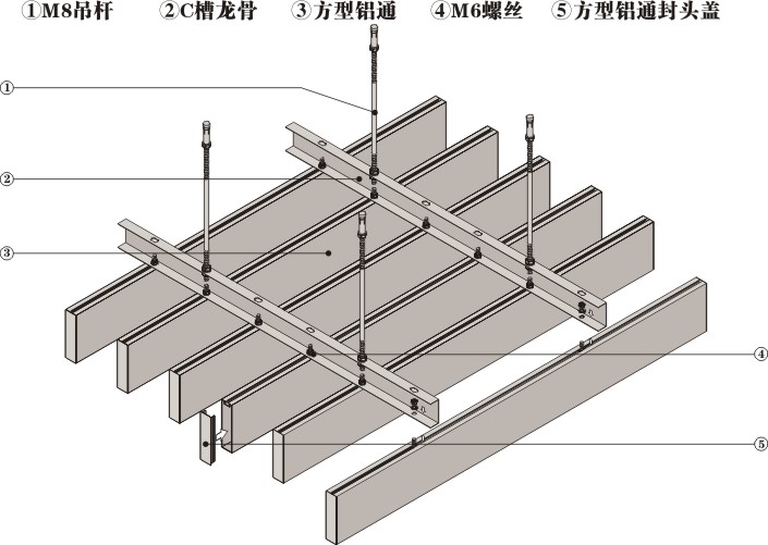 顺义铝方通厂家 U型铝方通厂家直销